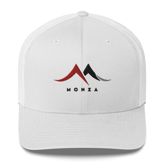 Monza Logo Trucker Hat White